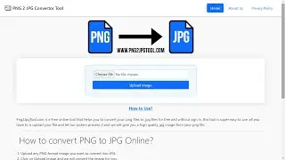 Convert png to jpg with online tool #shorts | png2jpgtool.com