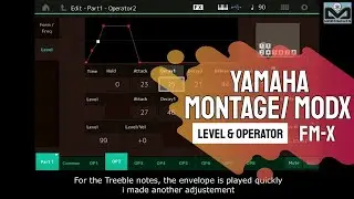 Yamaha Montage : FM-X Level & operator copy (French Subtitle English) :