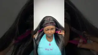 Bling Hair Glueless Lace Front Wig Install #blinghair #wigs #humanhair #gluelesswig #wigtutorial