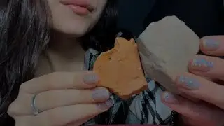 глина юпитер, глина розовая узбечка | хруст, асмр, chalk, clay, asmr