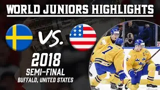 Sweden vs. United States | 2018 WJC Semi-Final | Highlights