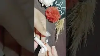 DIY Jisoo Flower Ring with tissue paper #shorts #viral #trending #jisoo #jisooflower #shortsfeed