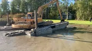 Big Float työssään - Ruoppausta Kärnänsalmella