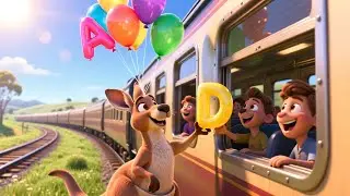 Train Ride ABC Journey 🚆🔤 Alphabet Song for Kids | UK Nursery Rhymes