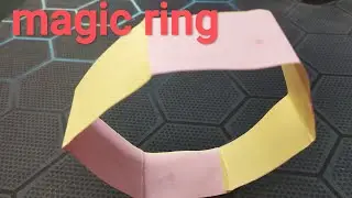 how to make color changing paper rings.  Origami magic ring