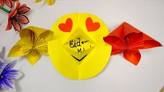 How to make Emoji Eid Card for Best Friends || Emoji Eid Card Design || Eid Mubarak | Diy Eid Card