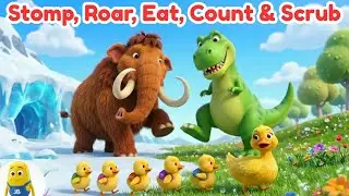 Dino Rex & Ice Age Animals! 🦖🦣 Mammoth Stomp + 5 Little Ducks