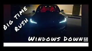 *Windows Down*  Big Time Rush Tesla Highland Light Show