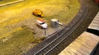 N scale trackside detail, hot box detector