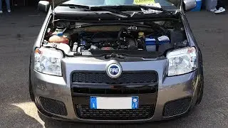 1.4 T-JET! Fiat Panda 100HP (235HP) Turbo Garret 2056 - Little Rocket on track + ON BOARD