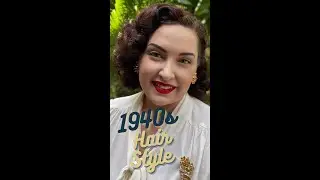 Simple 1940s vintage hairstyle #shorts