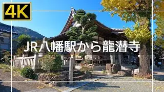 【2021年11月】JR八幡駅から龍潜寺まで歩いてみた【4K】