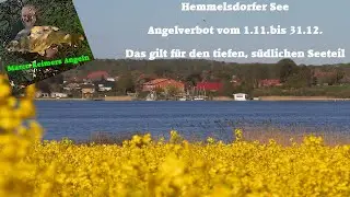 ---Hemmelsdorfer See Angelverbot ab 1.11 bis 31.12.--- Es betrifft den tiefen, südliche Seeteil.