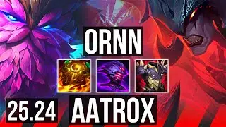 ORNN vs AATROX (TOP) | Good KDA: 10/1/8 | EUW Master | 25.24