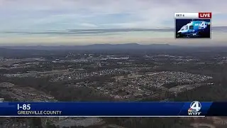 Your position relative to I-85 could determine how much snow you see