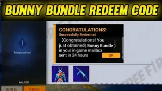 FF Redeem code today | Claim Bunny Bundle Redeem code free fire today | Free Fire Redeem Code