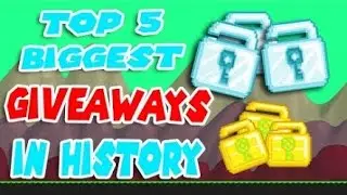 Growtopia | TOP BEST 5 GIVEAWAY EVER!! (2,000BGL+)