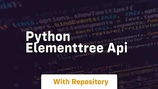 python elementtree api