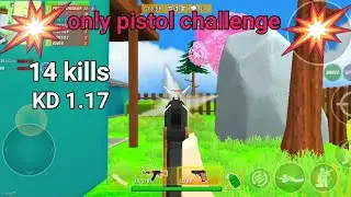 dude theft wars but only pistol challenge 😱