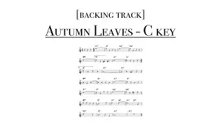 Autumn Leaves - C key / backing track