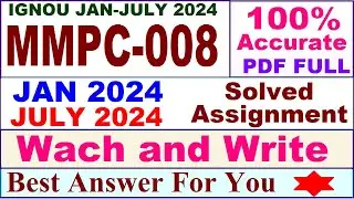 MMPC 008 solved assignment 2024 / mmpc 008 solved assignment 2024-2025 / mmpc 008 solved assignment