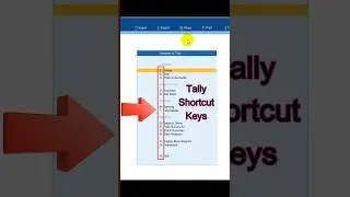 Show Tally prime shortcut keys| Tally Prime Tips and Tricks #tallyprime
