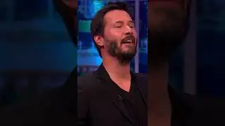 Keanu doing excellent scene of Bill & Ted #keanureeves #jonathanross #billandted #funny #shorts