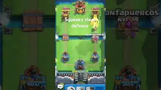 Squeaky Clean Defence #clashroyale #defence #trending