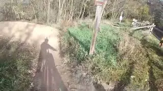 shredding at raystown MTB skills park.
