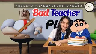 Shinchan Aur Bad Teacher 😱🤣 | Roblox School Escape (OBBY )
