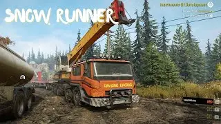 Snow Runner Heavy Crane Mission