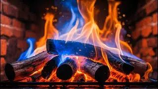 Cozy Winter Fireplace 🔥 Warm Fire Sounds for Cold Nights & Relaxing Ambience