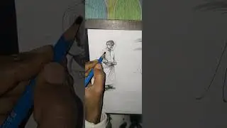 Pencil shading sketch 👍join my online classes #freehandsketching #artist #pencilwali #8901498113