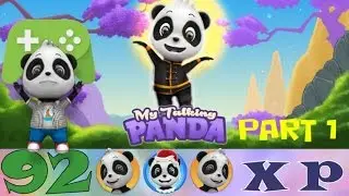 My Talking Panda (iOS/Android/92000XP) All achievements I PART1 ♕ ✔