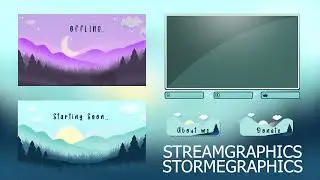 [ Cute Landscape ] FREE STREAM OVERLAY | ANIMATED VERSION AVAILABLE