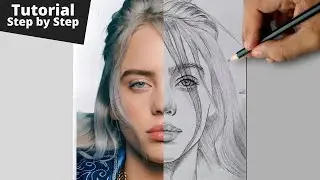 Face - HOW TO DRAW FREEHAND SKETCH - Front angle