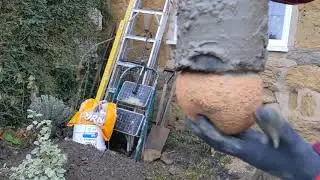 Booming over a house and sucking a sponge ball back.