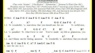 'SWONDERFUL  a cover by Terry R  Shaw with chords