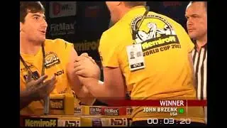 Genadi Kvikvinia Vs John Brzenk Zloty tur 2007 (Left arm 95kg)