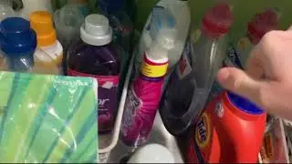 My detergents and grey wash in Miele. Vizir, Downy, Persil, Dash, Ariel...