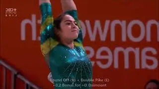 Georgia Godwin (AUS) Beam D-Score 2022 Commonwealth Games AA (2022-24 Code)