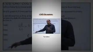 Solve a CAT TSD Question with Arun Sharma in 60 Seconds | Day 61