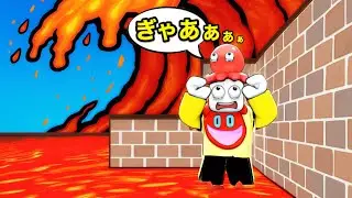 マグマの津波 vs ガラスハウスで生き残れる？ロブロックス【 Roblox 】