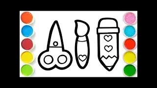 School Supply Drawing, Painting & Coloring For Kids and Toddlers_ Child Art