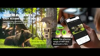 VIDVIS 4K 64MP WiFi Solar Power Trail Camera
