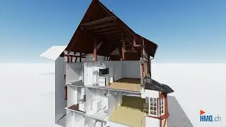 Stein am Rhein, 3D-Modell von Riegelhaus