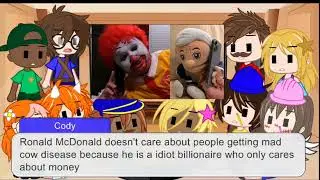 SML characters react to SML movie Jeffy mad cow disease 