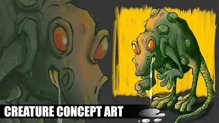 How to Design Creature concept/how paint creature Drawing #creatureconcept #creatureart #conceptart