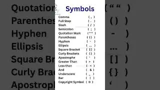 #symbols#comma#full#stop#slash#semicolon#quotation#parentheses#hyphen#square#bracket#curly#apostroph