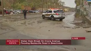 Large water main break affecting portions of Banksville Road